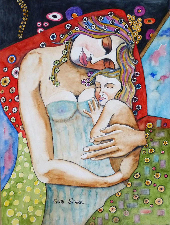 Motherhood - Tribute To Klimt Painting