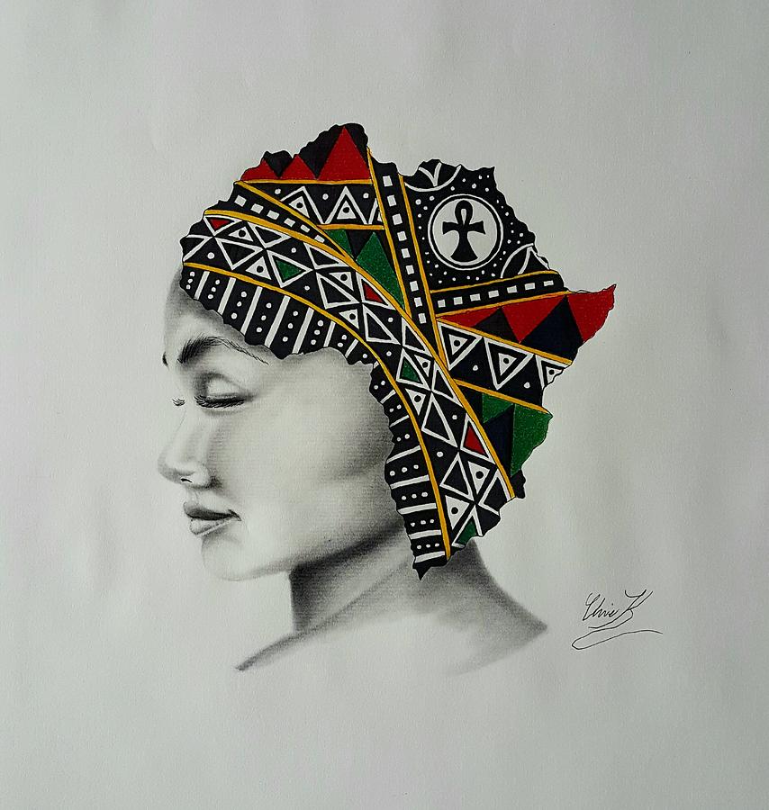 Charcoal Drawing - MotherLand by Christopher Kyle