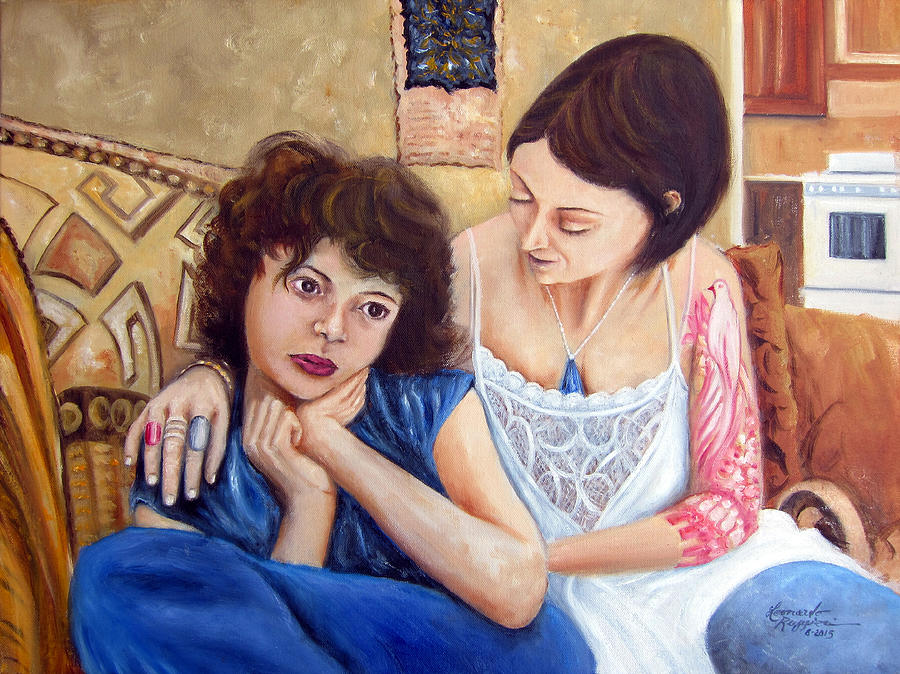 People Painting - Motherly Love by Leonardo Ruggieri
