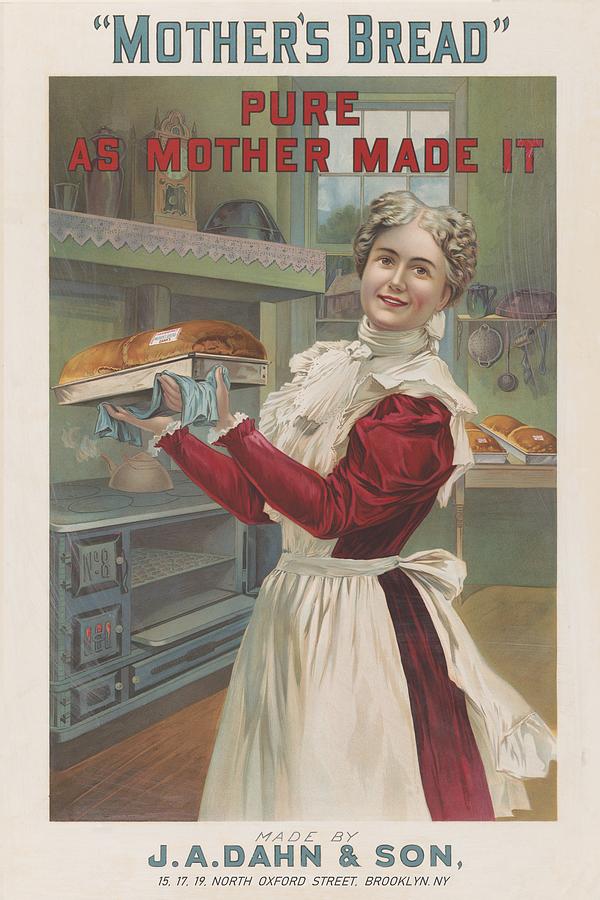 Bread Mixed Media - Mothers Bread by J A Dahn and Son by Movie Poster Prints
