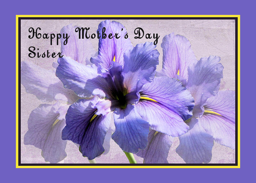 Mothers Day Card for Sister Photograph by Rosalie Scanlon