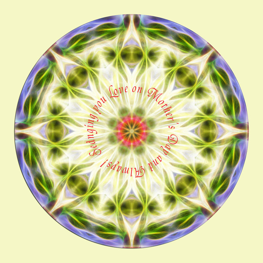 Mothers Day Mandala 1 Digital Art by Beth Sawickie