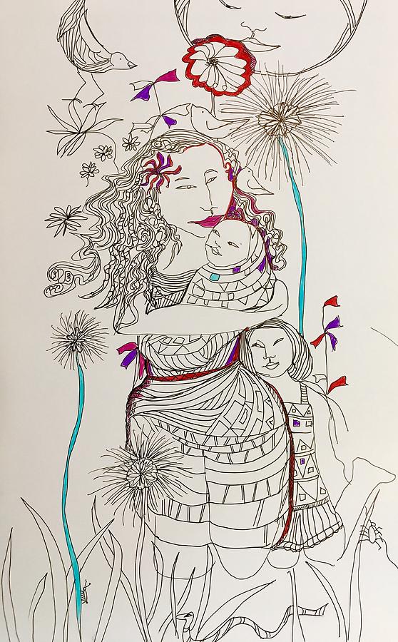 Mothers Day Drawing by Rosalinde Reece