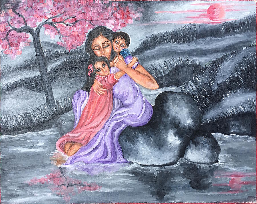 mother s love painting by sangeetha bansal mother s love by sangeetha bansal