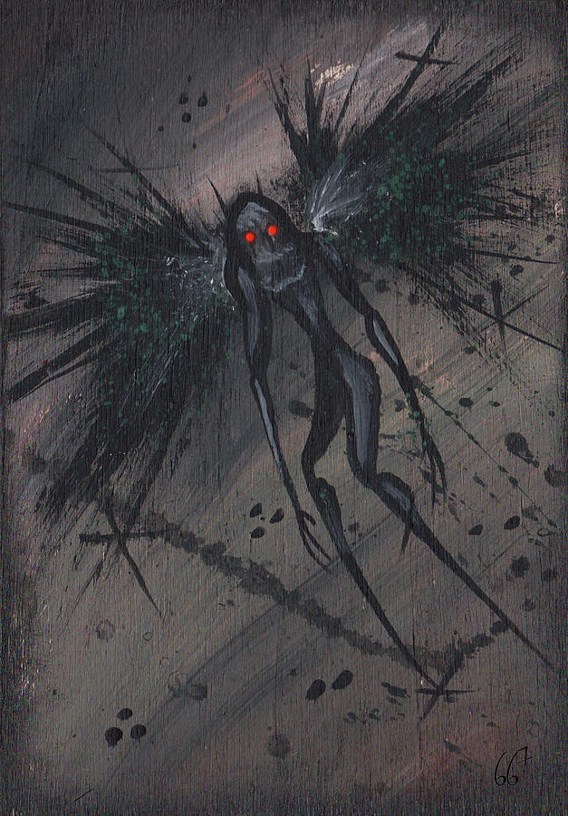 Mothman 3 Painting by Macabre Creations - Fine Art America