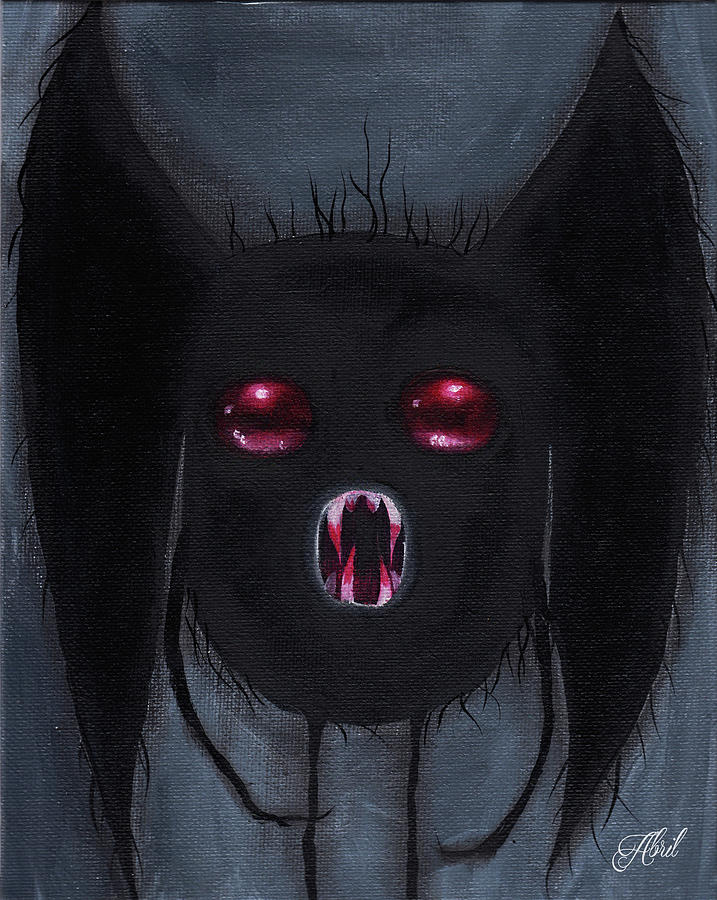 Mothman Painting by Abril Andrade