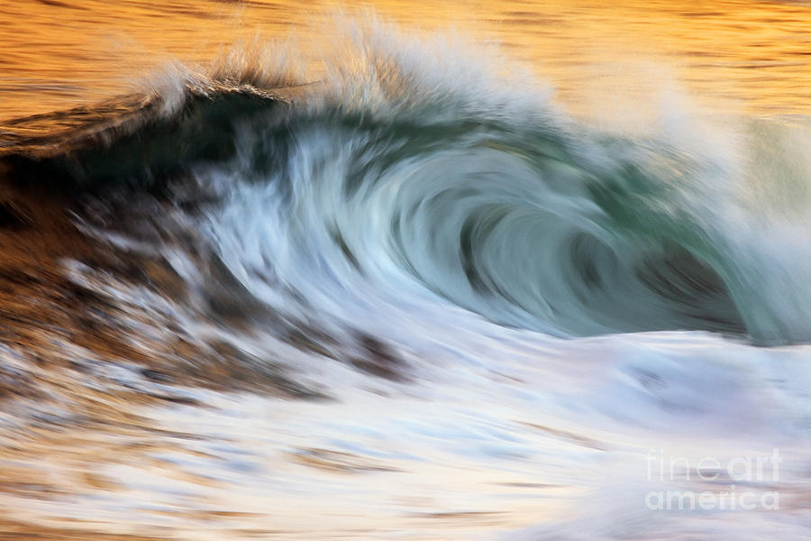 Motion Blur Of Wave  Hawaii, United Photograph by Vince Cavataio