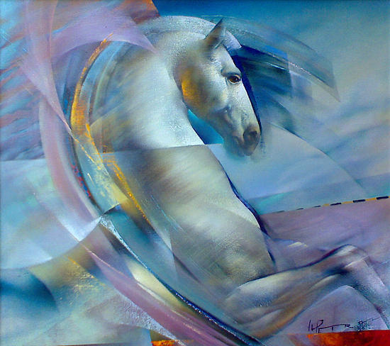 Horse Painting - Motion by Ivailo Petrov