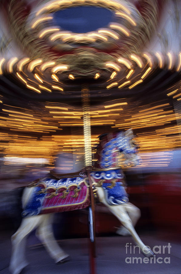 Motion Merry-Go-Round Photograph by Jim Corwin