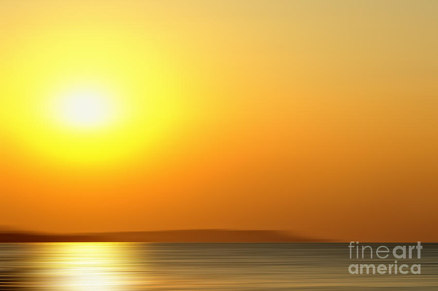 Motion Sunrise seascape Photograph by Jan Brons