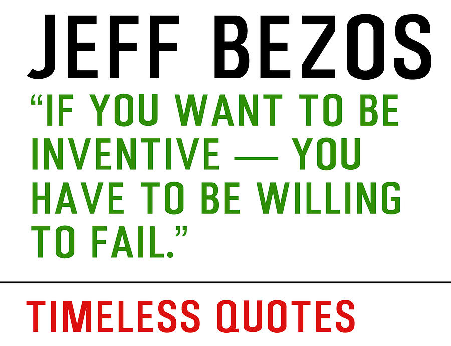 Motivational Quotes - JEFF-BEZOS Digital Art by Celestial Images
