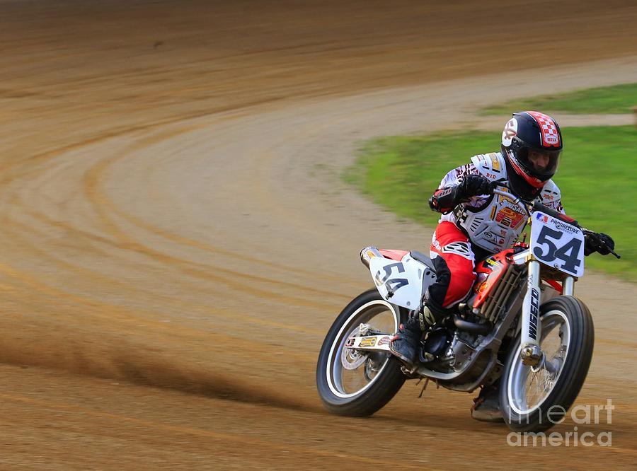 video from professional dirtrack motorcycle racer