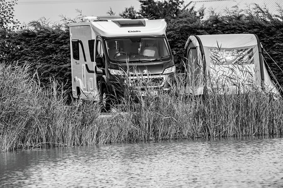 Motor home by the lake Photograph by Ed James