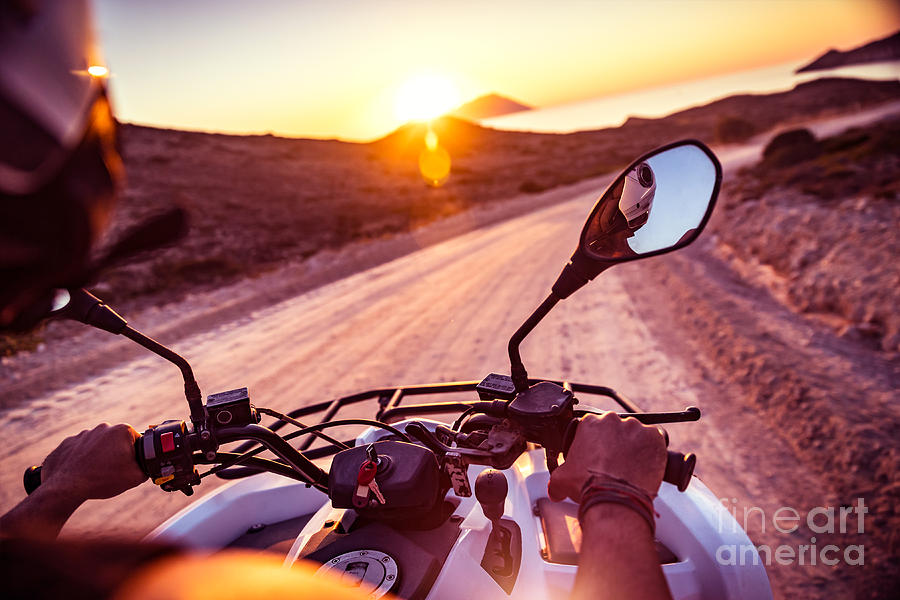Motorbike travels Photograph by Anna Om