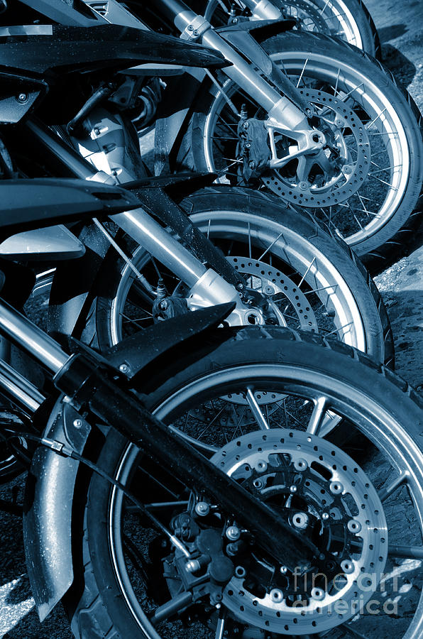 Motorbike Wheels Photograph by Carlos Caetano