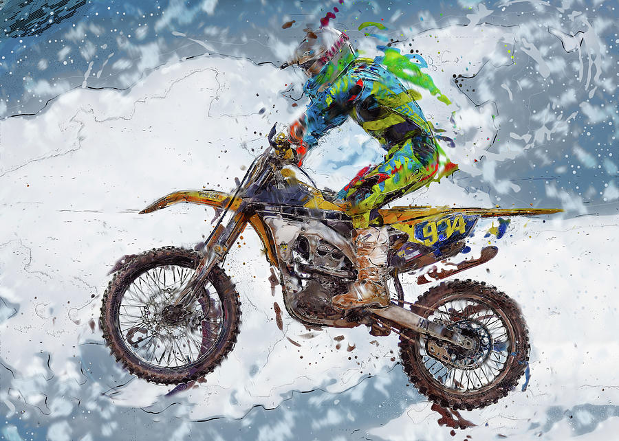 Motorbiking Digital Art by Roy Pedersen