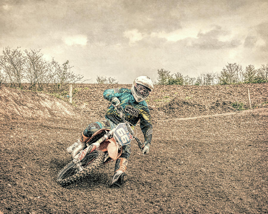 Motorcross Rider 2 Digital Art by Roy Pedersen