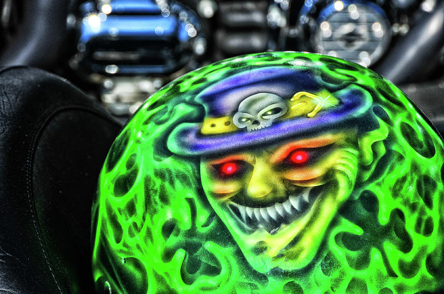 Motorcycle Helmet Art Photograph by Mike Martin