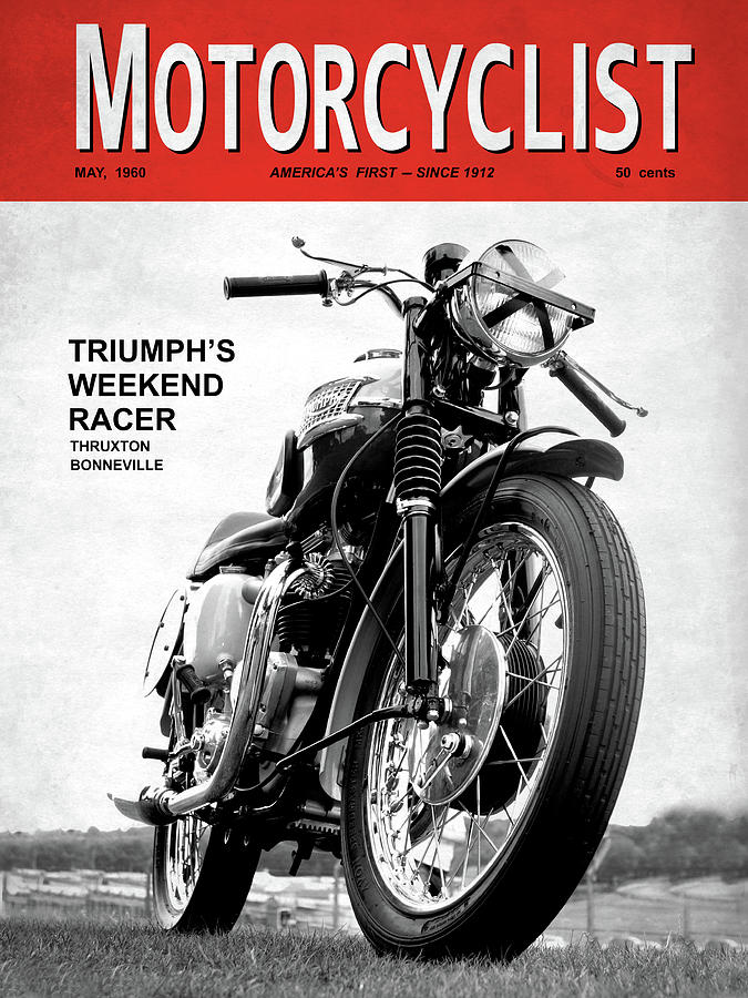 Transportation Photograph - Motorcycle Magazine Weekend Racer 1960 by Mark Rogan