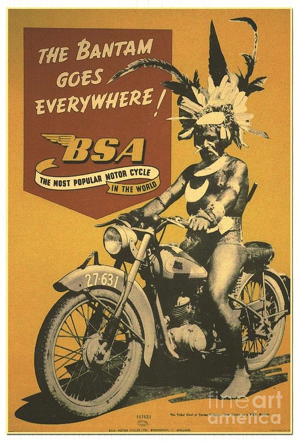 Motorcycle - Poster Photograph by Thea Recuerdo