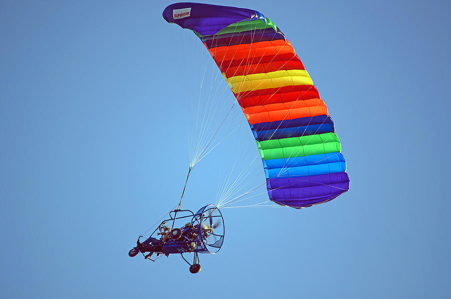Motorized Parasail 2 Photograph by Kenneth Albin