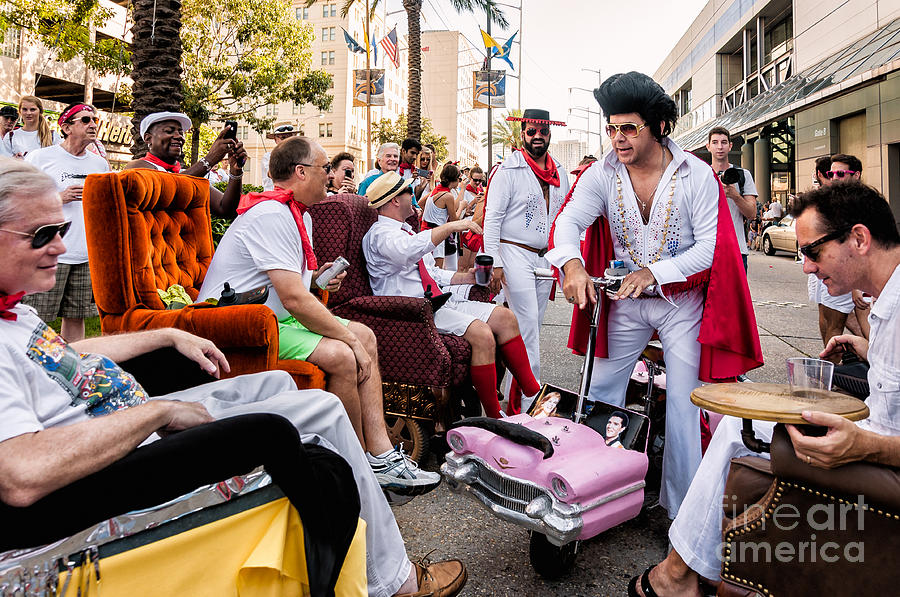 Motorized Recliners and Elvis - NOLA Photograph by Kathleen K Parker