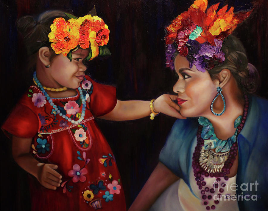 Motrherly Love Painting by Barbara Rivera