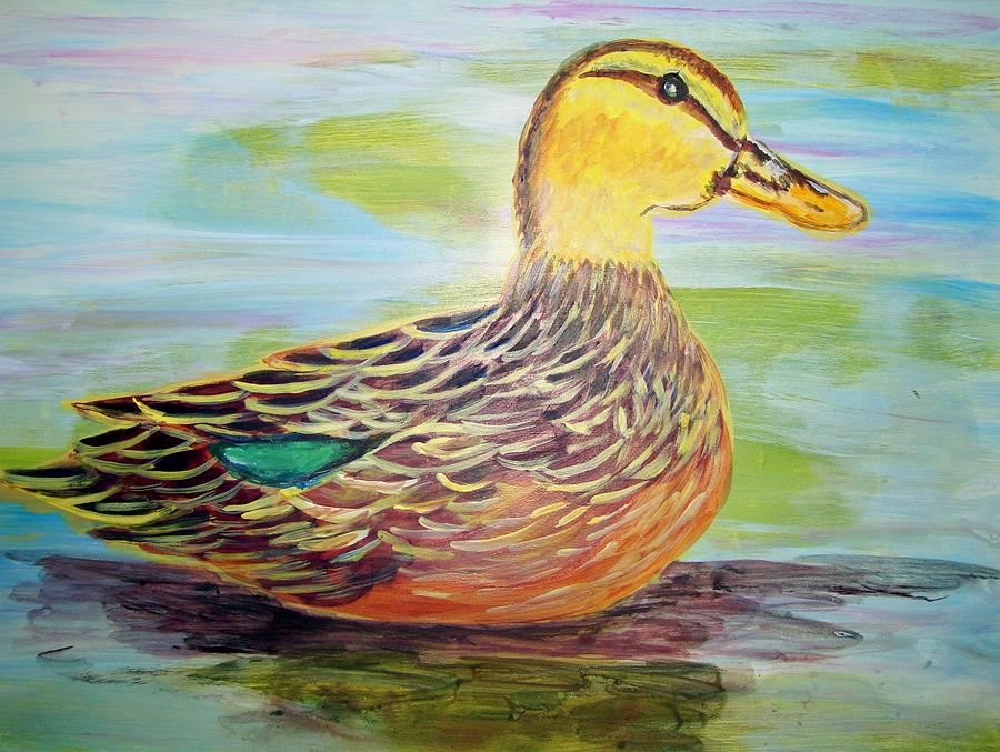 Mottled Duck Painting by Belinda Lawson - Fine Art America