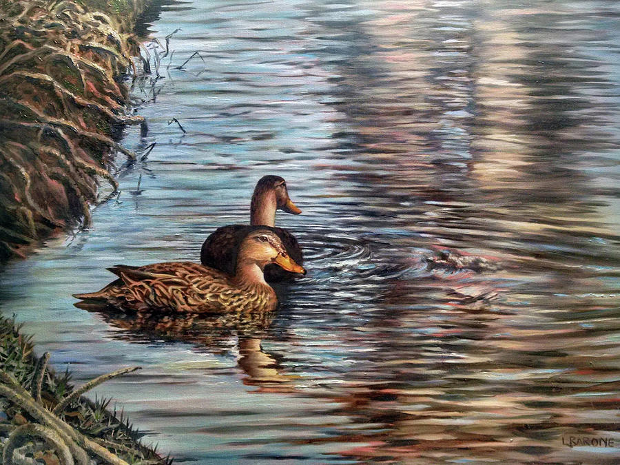 Mottled Ducks in the Everglades Painting by Linda Barone - Fine Art America