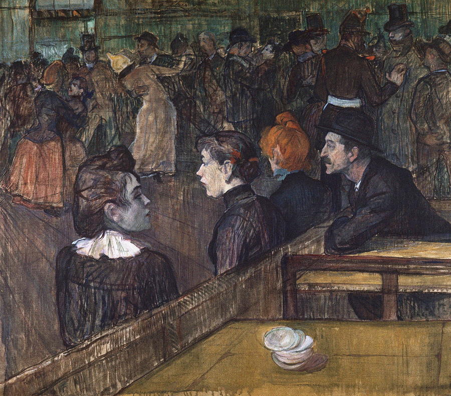 Music Painting - Moulin De La Galette by Henri De Toulouse Lautrec