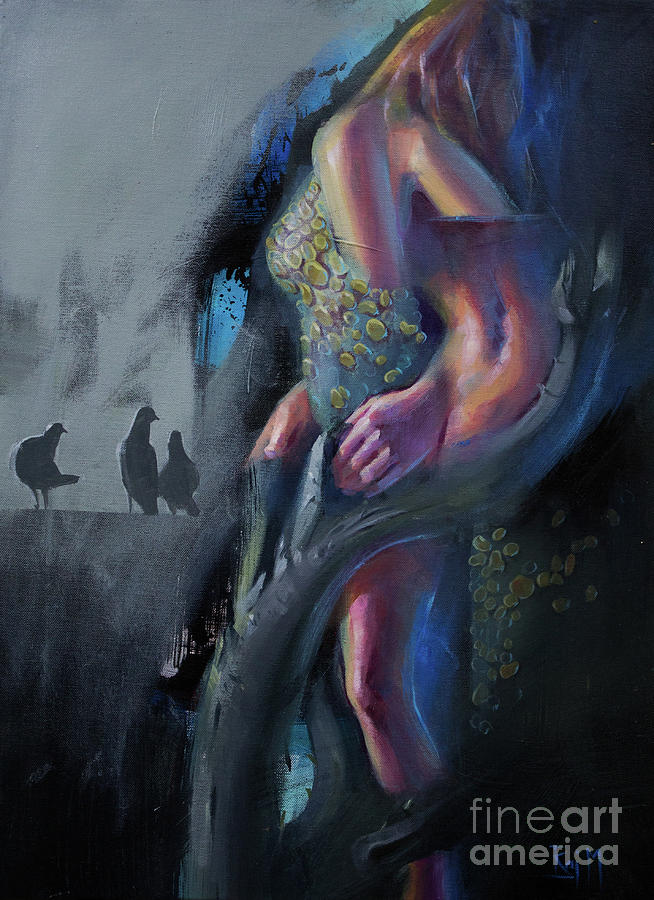 Organic Painting - Moulting Expression 2 by Raj Maji Organic Painting - Moulting Expression 2 by Raj Maji
