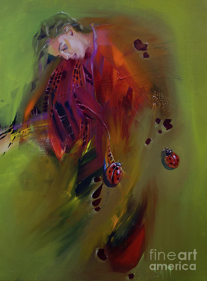 Organic Painting - Moulting Expression 3 by Raj Maji Organic Painting - Moulting Expression 3 by Raj Maji