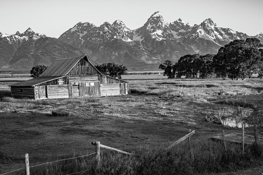 Moulton Barn Black and White Photograph by Brett Pelletier