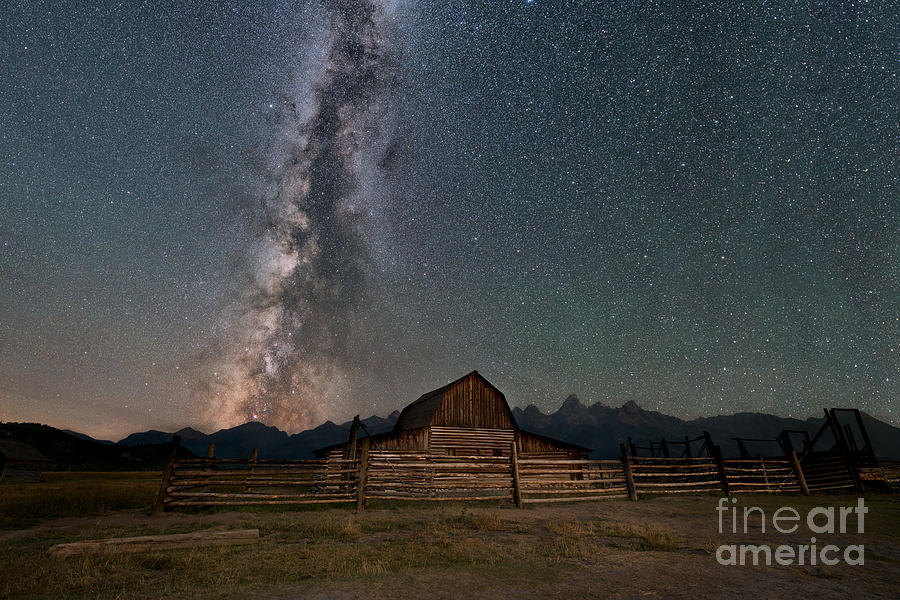 Moulton Barn Milky Way  Photograph by Michael Ver Sprill