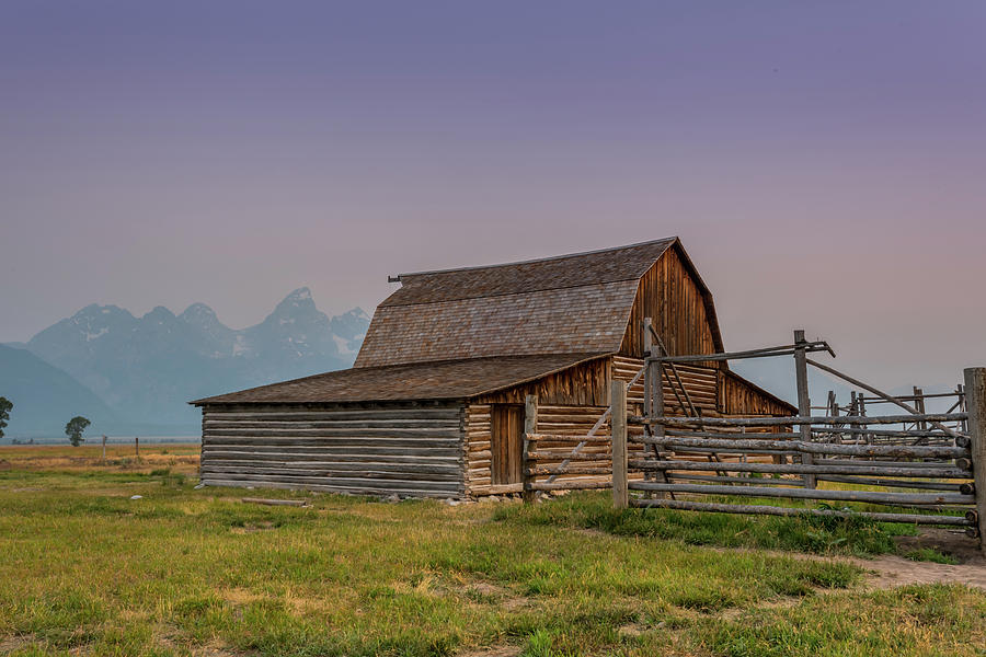 Moulton Barn with Tetons in Background Photograph by Kelly VanDellen