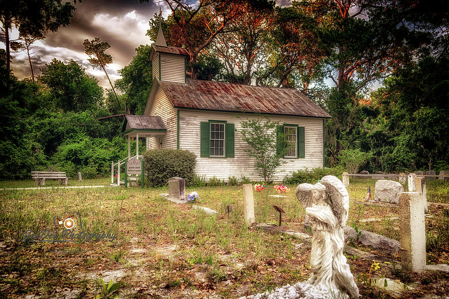 Moultrie Church and Graveyard Photograph by Joseph Desiderio