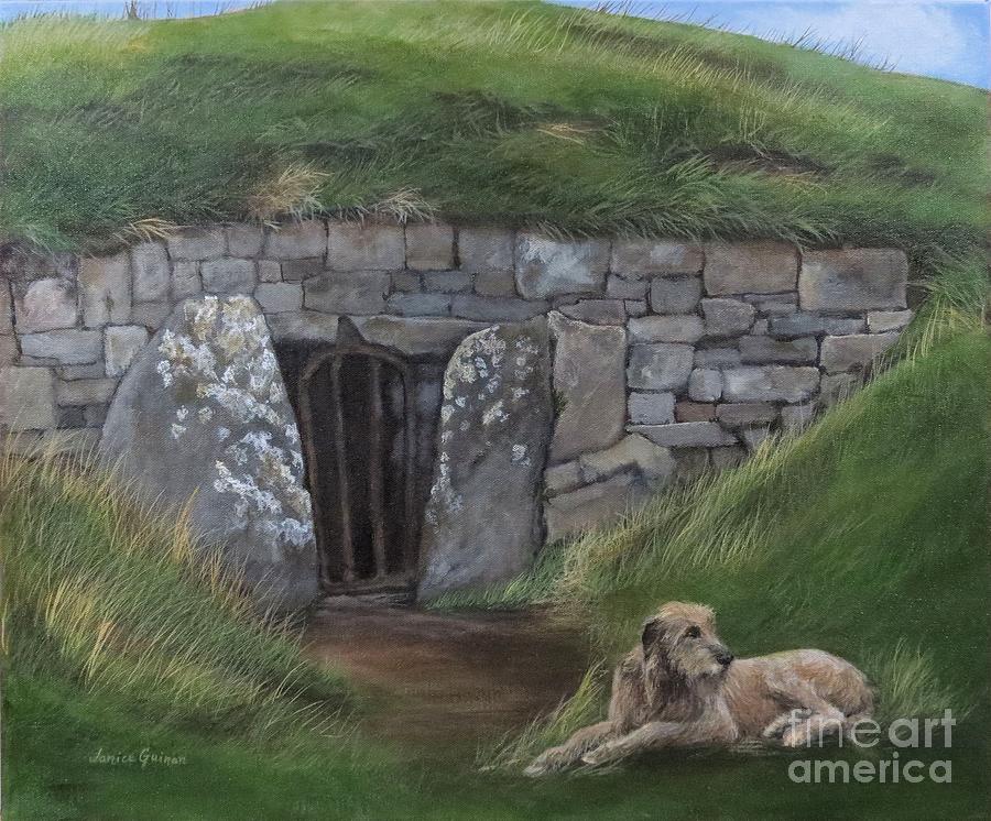 Mound Of The Hostages Painting - Mound Of The Hostages Hill Of Tara Ireland by Janice Guinan Mound Of The Hostages Painting - Mound Of The Hostages Hill Of Tara Ireland by Janice Guinan