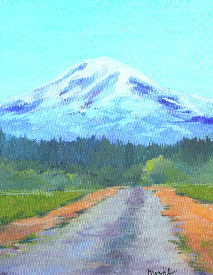 Mount Adams Painting Painting by Nancy Merkle