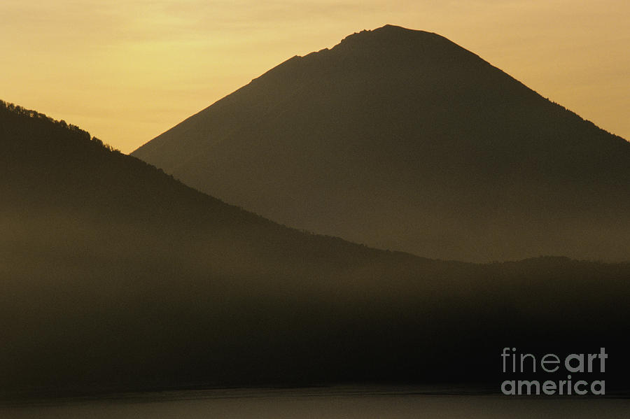 Sunset Photograph - Mount Agung by William Waterfall - Printscapes
