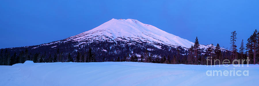 Bend Photograph - Mount Bachelor before Sunrise Panorama by Twenty Two North Photography