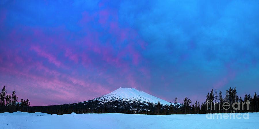 Mount Bachelor Dawn Sky Photograph
