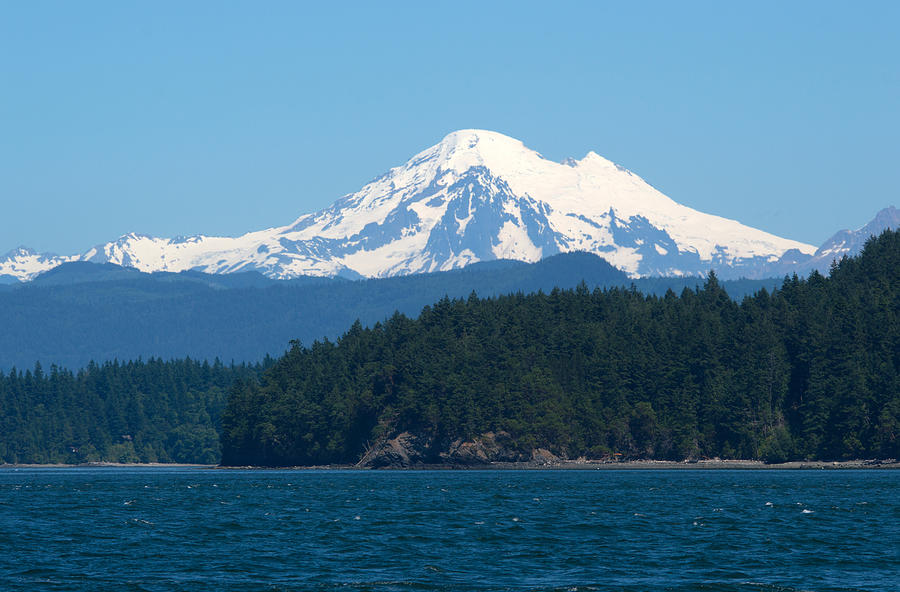 Mount Baker And Water Photograph