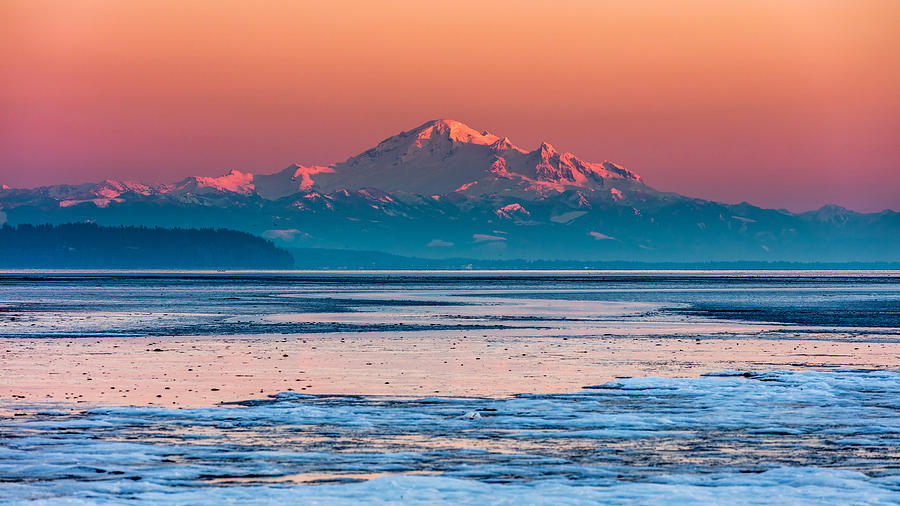 Mount Baker Icy Sunset  Photograph by Pierre Leclerc Photography