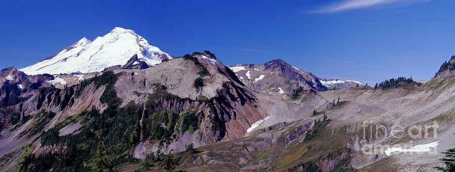 Mount Baker panorama Photograph by Warren Photographic