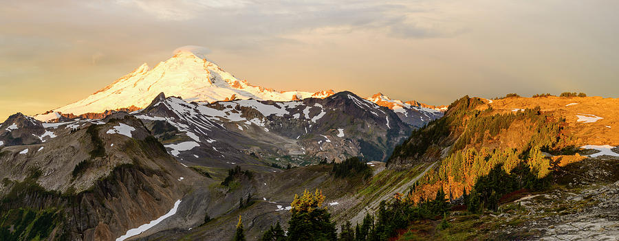 Mount Baker Washington Digital Art by Michael Lee