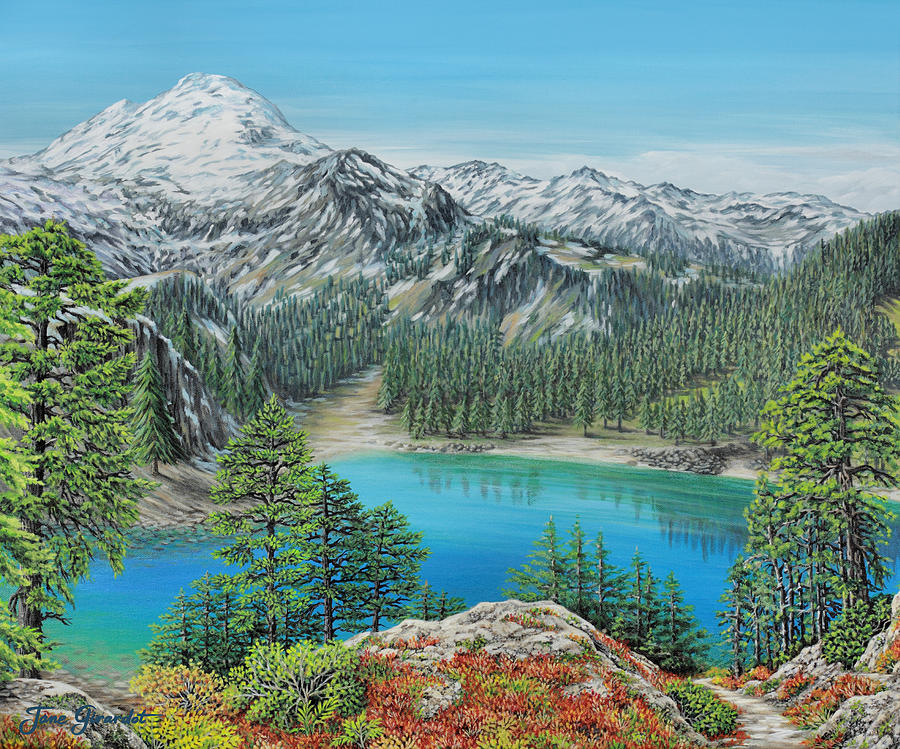 Mount Baker Wilderness Painting by Jane Girardot
