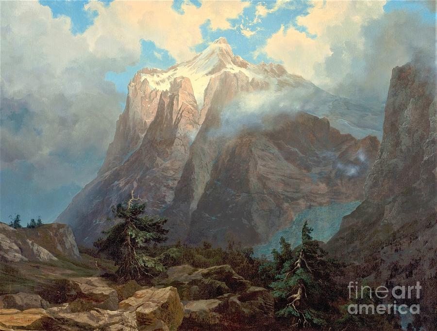 Mount Brewer Kings canyon Painting by Thea Recuerdo