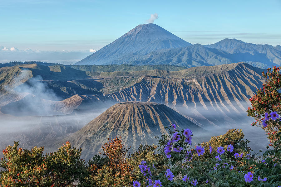 Mount Bromo in clouds - Java Photograph by Joana Kruse