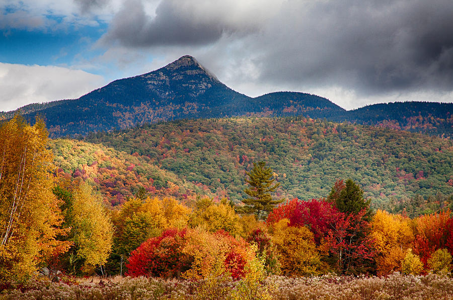 Peak Fall Colors on Mount Chocorua Photograph by Jeff Folger