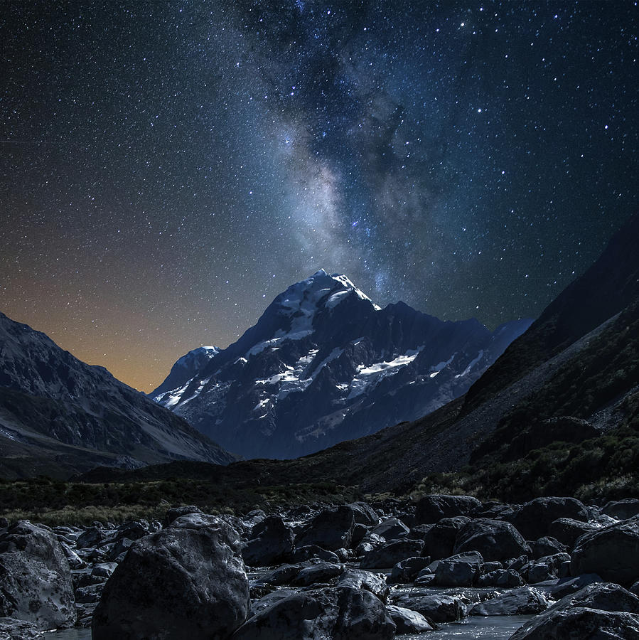 Mount Cook At Night Photograph By Martin Capek